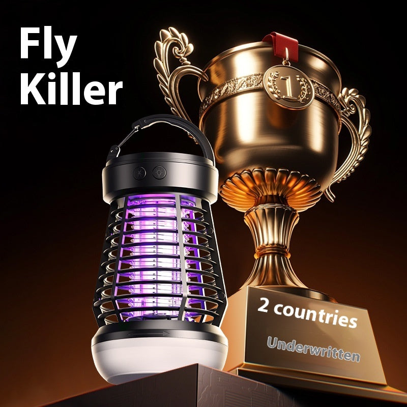 2in1 Mosquito Killer Lamp, Electric Fly Catcher, USB Rechargeable, Electric Fly Trap With Night Light S0S Emergency Light.